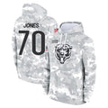C.Bears #70 Braxton Jones Player Arctic Camo Salute to Service Pullover Hoodies Limited Kdoa Stitched Jerseys