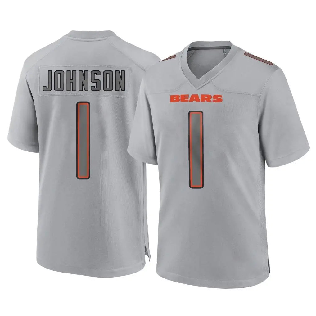C.Bears #1 Jaylon Johnson Player Gray Atmosphere Fashion Game Kdoa Stitched Jerseys