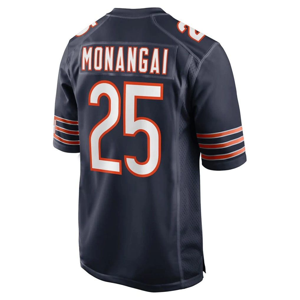 C.Bears #25 Kyle Monangai Player Navy Home Game Kdoa Stitched Jerseys