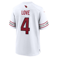 Kdoa A.Cardinals #4 Jeremiyah Love White Game Player Stitched Jerseys