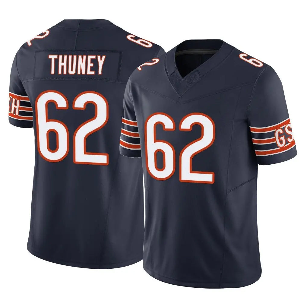 C.Bears #62 Joe Thuney Player Navy Vapor F.U.S.E. Limited Home Game Kdoa Stitched Jerseys