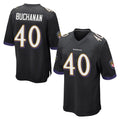 B.Ravens #40 Teddye Buchanan Player Black Home Game Kdoa Stitched Jerseys