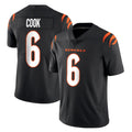 C.Bengals #6 Brian Cook Player Black Vapor Untouchable Limited Home Game Kdoa Stitched Jerseys