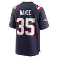 Kdoa NE.Patriots #35 Jim Nance Navy Retired Player Jersey