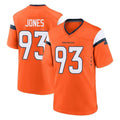 D.Broncos #93 D.J. Jones Player Orange Home Game Kdoa Stitched Jerseys
