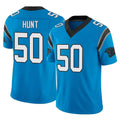 C.Panthers #50 Robert Hunt Player Blue Vapor F.U.S.E. Limited Home Game Kdoa Stitched Jerseys