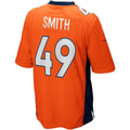 Kdoa D.Broncos #49 Dennis Smith Orange Retired Player Alternate Game Jersey