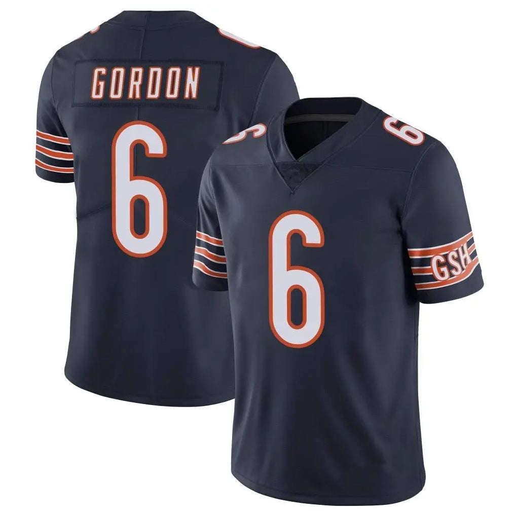 C.Bears #6 Kyler Gordon Player Navy Vapor Untouchable Limited Home Game Kdoa Stitched Jerseys