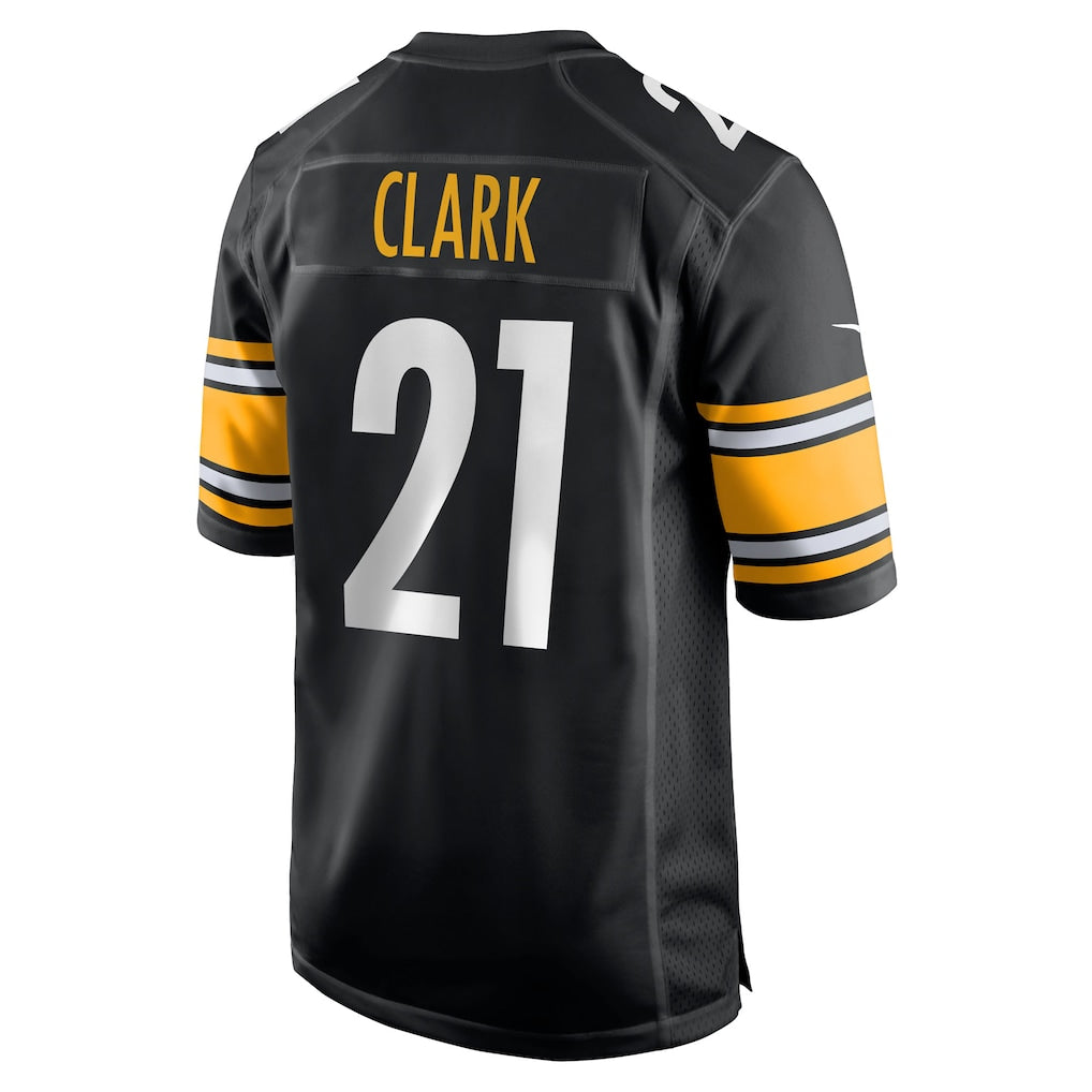 Kdoa P.Steelers #21 Chuck Clark Black Team Game Jersey