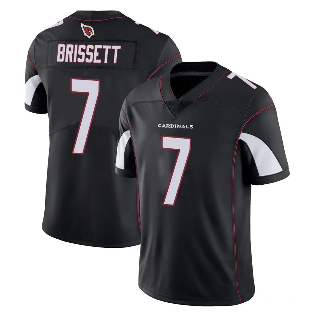 A.Cardinals #7 Jacoby Brissett Player Black Vapor Limited Home Game Kdoa Stitched Jerseys