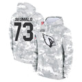 A.Cardinals #73 Isaac Seumalo Player Arctic Camo Limited Salute to Service Pullover Hoodies Game Kdoa Stitched Jerseys