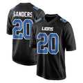 D.Lions #20 Barry Sanders Player Black Fashion Home Game Kdoa Stitched Jerseys