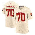 A.Cardinals #70 Paris Johnson Jr. Player Cream Rivalries Collection Game Kdoa Stitched Jerseys
