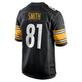 Kdoa P.Steelers #81 Jonnu Smith Black Team Game Jersey