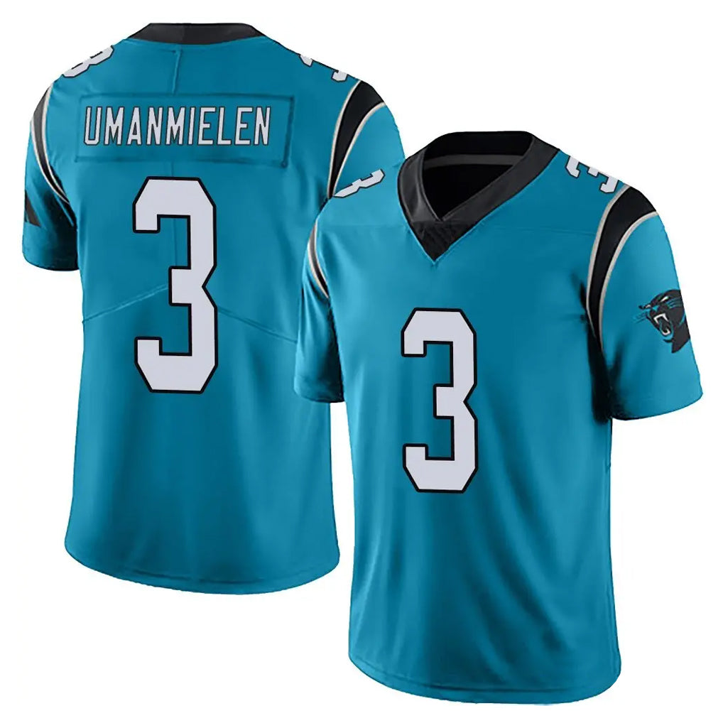 C.Panthers #3 Princely Umanmielen Player Blue Vapor Untouchable Limited Game Kdoa Stitched Jerseys