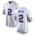 B.Bills #2 DJ Moore Player White Alternate Game Kdoa Stitched Jerseys