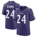 B.Ravens #24 Malaki Starks Player Purple Limited Home Game Kdoa Stitched Jerseys