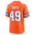 Kdoa D.Broncos #49 Dennis Smith Orange Player Game Jersey