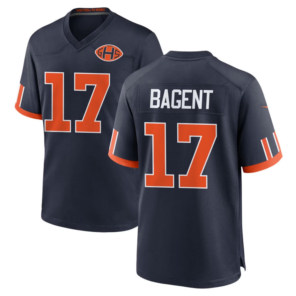 C.Bears #17 Tyson Bagent Player Navy 2026 Rivalries Collection Home Game Kdoa Stitched Jerseys