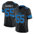 D.Lions #55 Derrick Barnes Player Black Alternate Vapor F.U.S.E. Limited Home Game Kdoa Stitched Jerseys