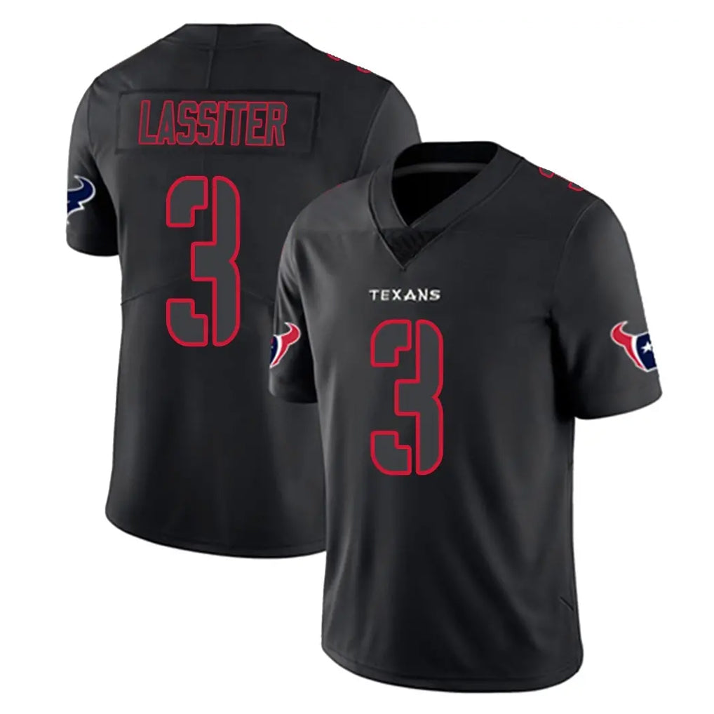 H.Texans #3 Kamari Lassiter Player Black Impact Limited Game Kdoa Stitched Jerseys