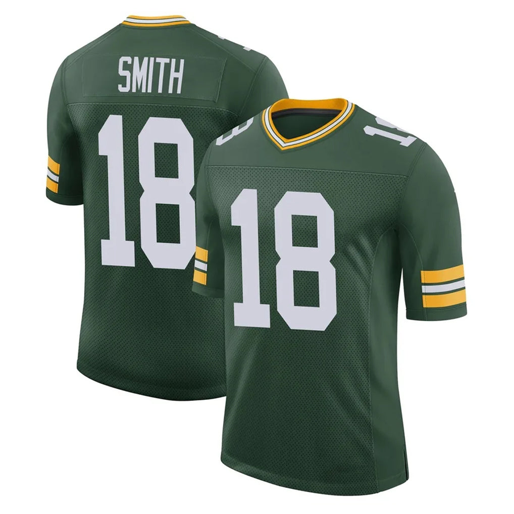 GB.Packers #18 Jonnu Smith Player Green Limited Classic Home Game Kdoa Stitched Jerseys