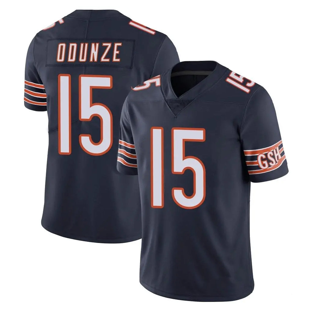 C.Bears #15 Rome Odunze Player Navy Vapor Untouchable Limited Home Game Kdoa Stitched Jerseys