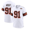 C.Browns #91 Alex Wright Player White Alternate Home Game Kdoa Stitched Jerseys