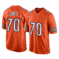 C.Bears #70 Braxton Jones Player Orange Home Game Kdoa Stitched Jerseys