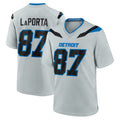 D.Lions #87 Sam LaPorta Silver 2026 Rivalries Collection Home Game Kdoa Stitched Jerseys