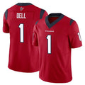 H.Texans #1 Tank Dell Player Red Limited Vapor F.U.S.E. Home Game Kdoa Stitched Jerseys