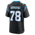 Kdoa C.Panthers #78 Popo Aumavae Black Team Game Jersey