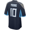 Kdoa T.Titans #10 Vince Young Navy Game Retired Player Jersey