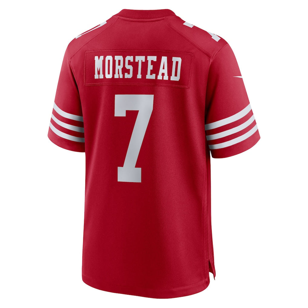 Kdoa SF.49ers #7 Thomas Morstead Scarlet Team Game Jersey