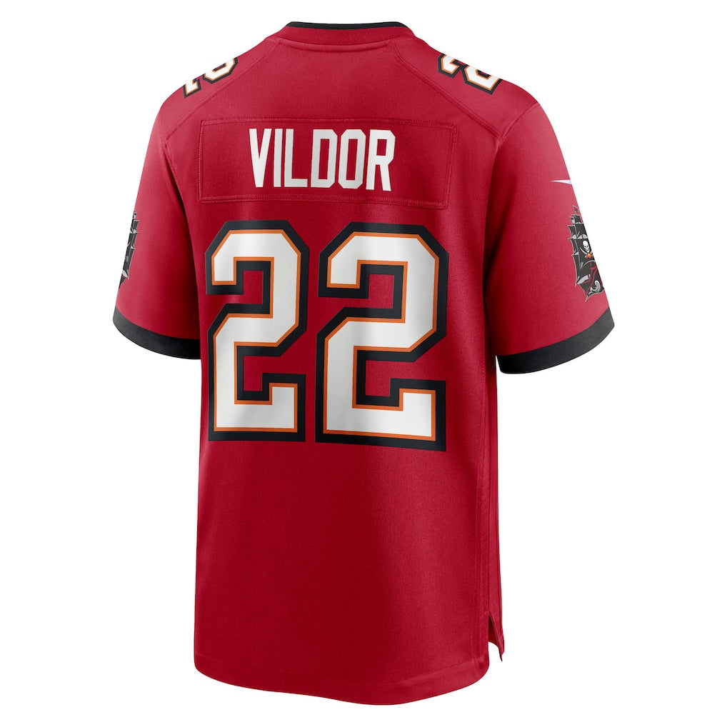 Kdoa TB.Buccaneers #22 Kindle Vildor Red Team Game Jersey