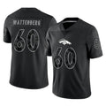 D.Broncos #60 Luke Wattenberg Player Black Reflective Limited Kdoa Stitched Jerseys