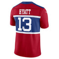 Kdoa NY.Giants #13 Jalin Hyatt Century Red Alternate Vapor F.U.S.E. Limited Jersey