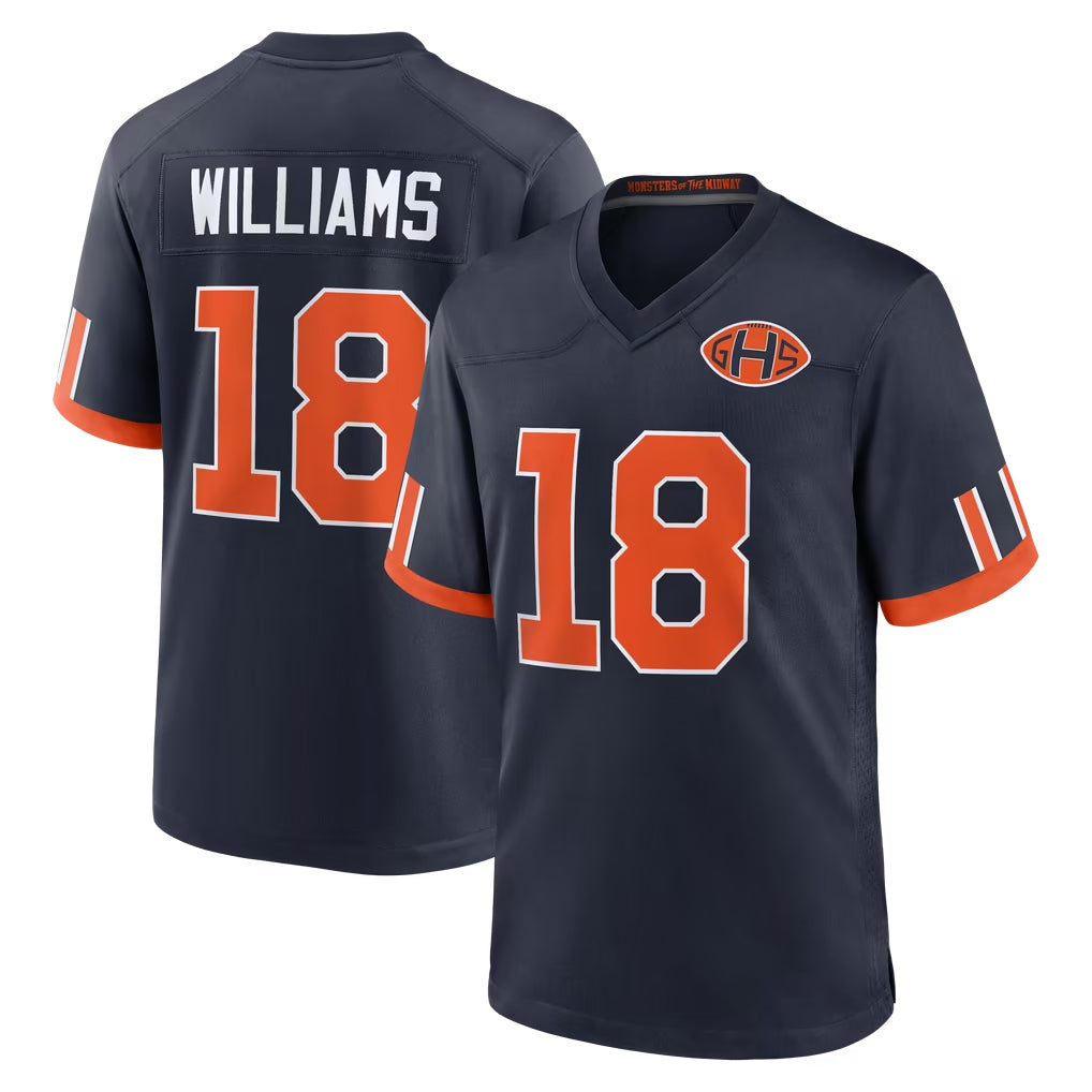 C.Bears #18 Caleb Williams Player Navy 2026 Rivalries Collection Home Game Kdoa Stitched Jerseys