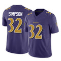 B.Ravens #32 Trenton Simpson Player Purple Vapor F.U.S.E. Limited Kdoa Stitched Jerseys