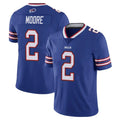 B.Bills #2 DJ Moore Player Royal Vapor Untouchable Limited Kdoa Stitched Jerseys