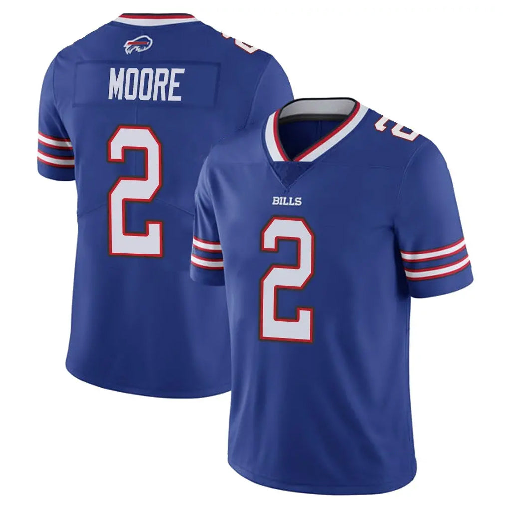 B.Bills #2 DJ Moore Player Royal Vapor Untouchable Limited Kdoa Stitched Jerseys