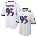 B.Ravens #95 Tavius Robinson Player White Home Game Kdoa Stitched Jerseys