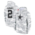 D.Cowboys #2 Cobie Durant Player Arctic Camo Salute to Service Hoodies Limited Game Xdoa Stitched Jerseys