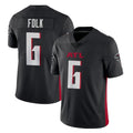 A.Falcons #6 Nick Folk Player Black Vapor Untouchable Limited Home Game Kdoa Stitched Jerseys