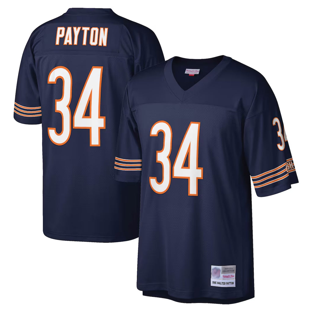 C.Bears #34 Walter Payton Player Navy Mitchell & Ness Legacy Replica Kdoa Stitched Jerseys
