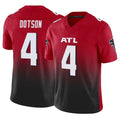A.Falcons #4 Jahan Dotson Player Red Vapor F.U.S.E. Limited Home Game Kdoa Stitched Jerseys