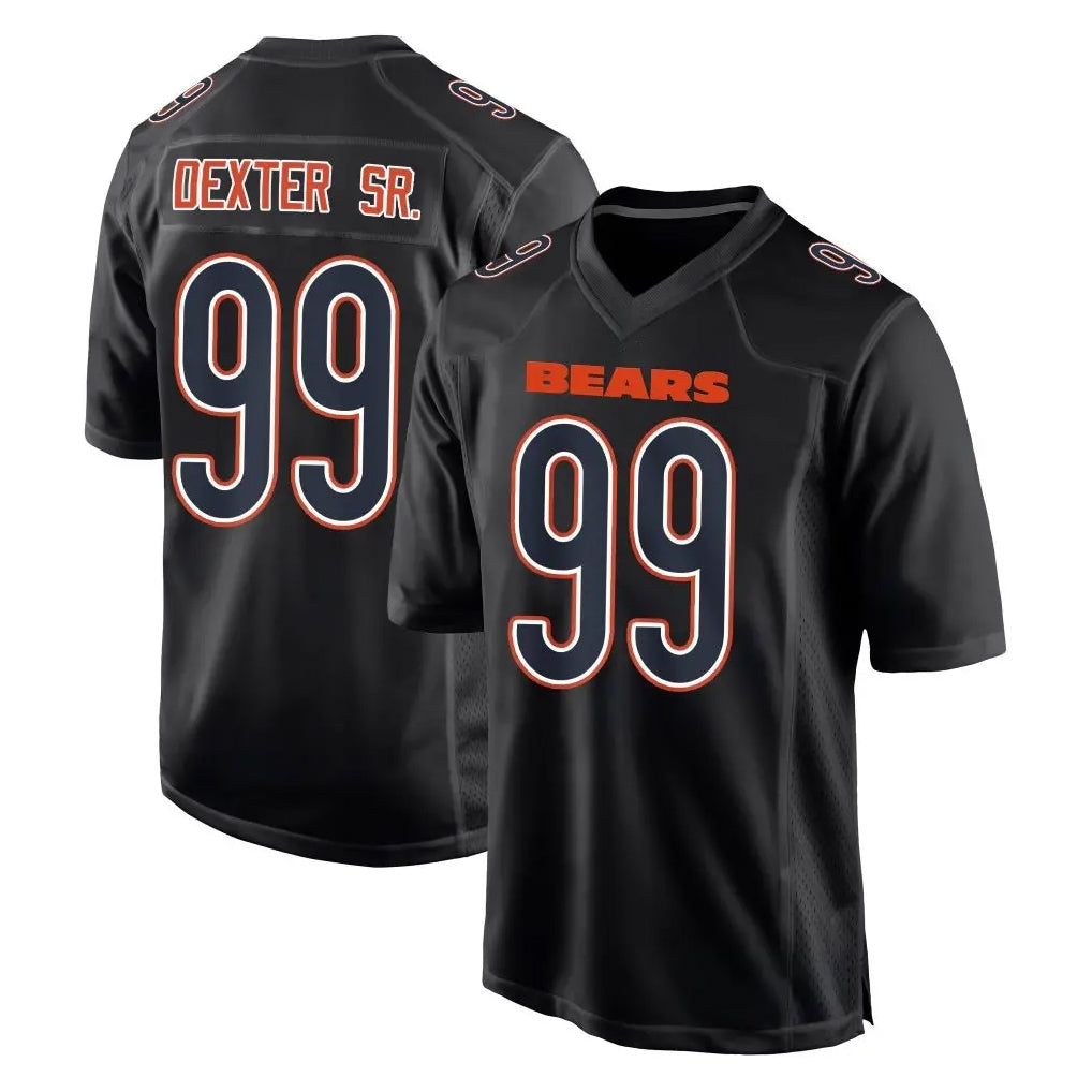 C.Bears #99 Gervon Dexter Sr. Player Carbon Black Fashion Game Kdoa Stitched Jerseys