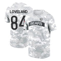 C.Bears #84 Colston Loveland Player Arctic Camo Salute to Service Performance T-Shirt Limited Kdoa Stitched Jerseys
