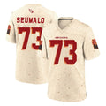 A.Cardinals #73 Isaac Seumalo Player Cream Rivalries Collection Game Kdoa Stitched Jerseys