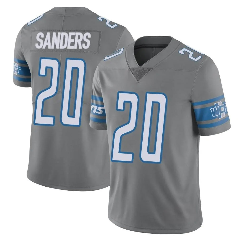 D.Lions #20 Barry Sanders Player Gray Vapor Untouchable Limited Home Game Kdoa Stitched Jerseys